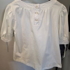 Anthropologie blouse size M white creme color